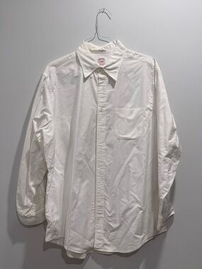 Brooks Brothers White Men's Button-Down Shirt